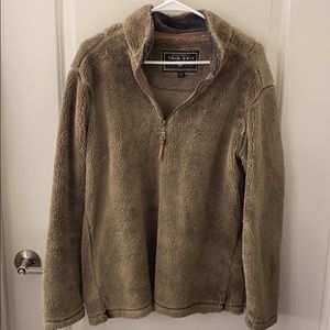 Green true grit pullover